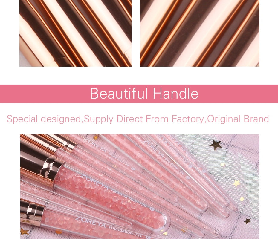 The Professional Makeup Pink Brushes Diamond Set