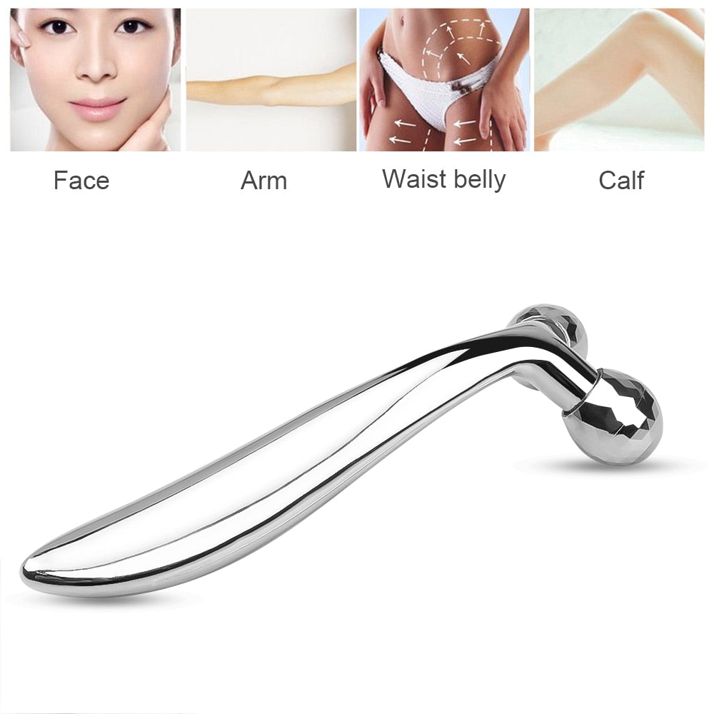 The 3D  360 Rotate Silver Thin Face Full Body Shape Massager