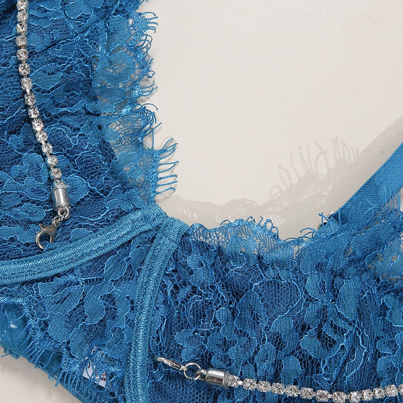 The Rhinestone Lingerie Women's Underwear Lace Set